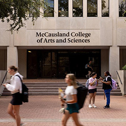 Gambrell Building says McCausland College of Arts and Sciences