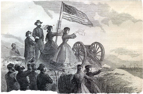 US Flag over Sumter USFLAG