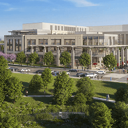 Rendering of new health sciences building
