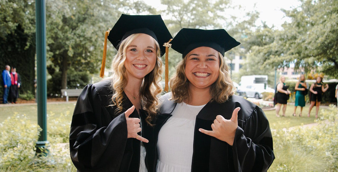 Graduates from the Hooding Ceremony