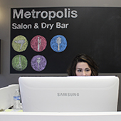 Receptionist at Metropolis Salon